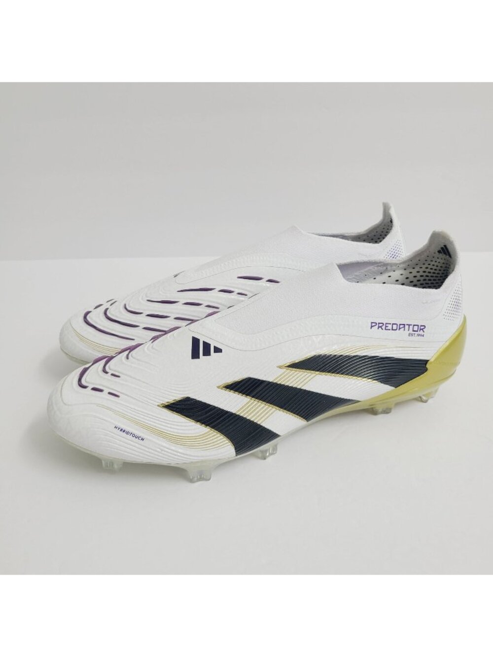 NEW Adidas Predator Elite Laceless FG Soccer Cleats JI1079 Size 7 White